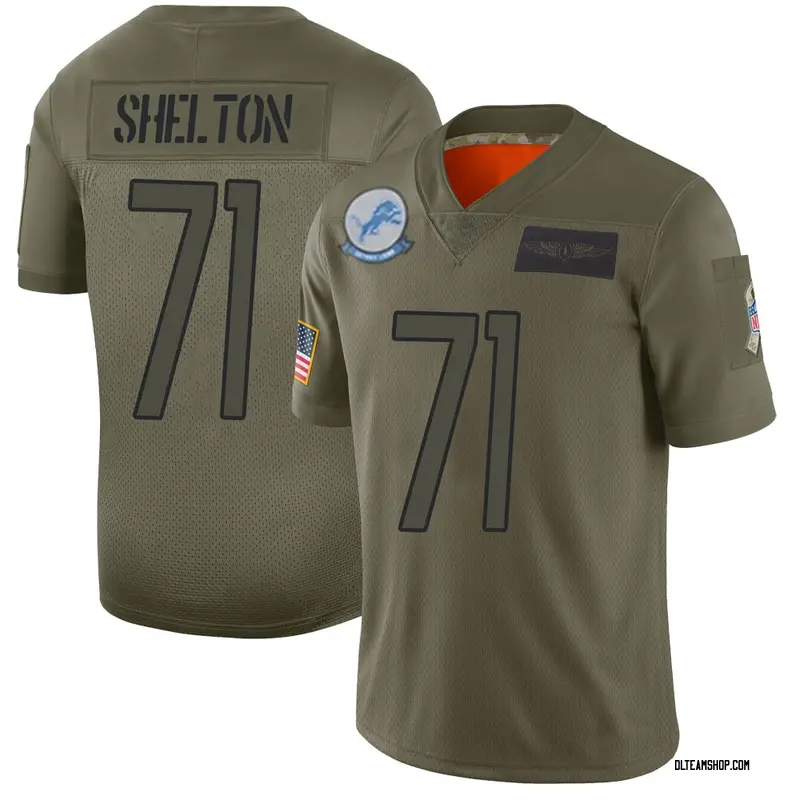 Men's Danny Shelton Detroit Lions 2019 Salute to Service Jersey - Camo