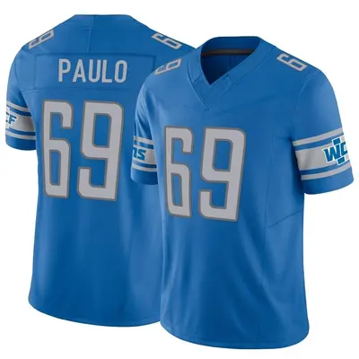 Men's Darrin Paulo Detroit Lions Vapor F.U.S.E. Jersey - Blue Limited