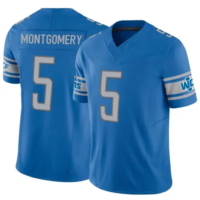 Men's David Montgomery Detroit Lions Vapor F.U.S.E. Jersey - Blue Limited