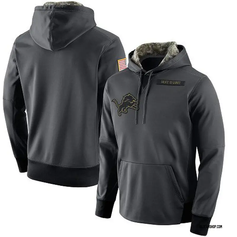 Men's Detroit Lions Salute to Service Player Performance Hoodie