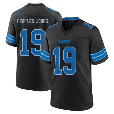 Men's Donovan Peoples-Jones Detroit Lions Alternate 2nd Jersey - Black Game