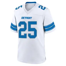 Men's Erick Hallett II Detroit Lions 2nd Jersey - White Game