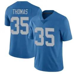 Men's Isaiah Thomas Detroit Lions Throwback Vapor Untouchable Jersey - Blue Limited