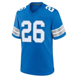 Men's Jahmyr Gibbs Detroit Lions 2nd Jersey - Blue Game