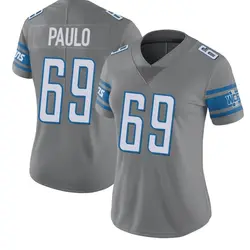 Women's Darrin Paulo Detroit Lions Color Rush Steel Jersey - Limited