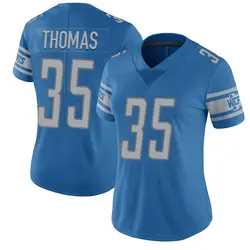 Women's Isaiah Thomas Detroit Lions Team Color Vapor Untouchable Jersey - Blue Limited