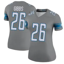 Women's Jahmyr Gibbs Detroit Lions Color Rush Steel Jersey - Legend