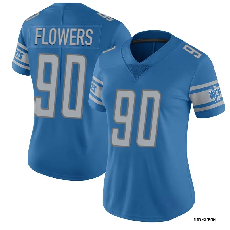 Women's Trey Flowers Detroit Lions Team Color Vapor Untouchable Jersey ...