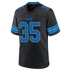 Youth Isaiah Thomas Detroit Lions Alternate 2nd Jersey - Black Game